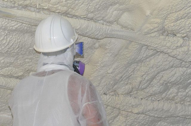Spray foam insulation provides shipping containers the best protection from the elements.