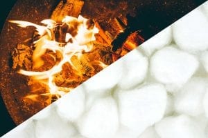 campfire and marshmellows