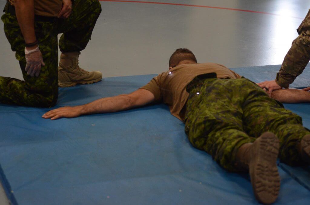 Military man shot with taser gun
