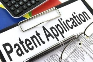 Form that says "Patent Application"